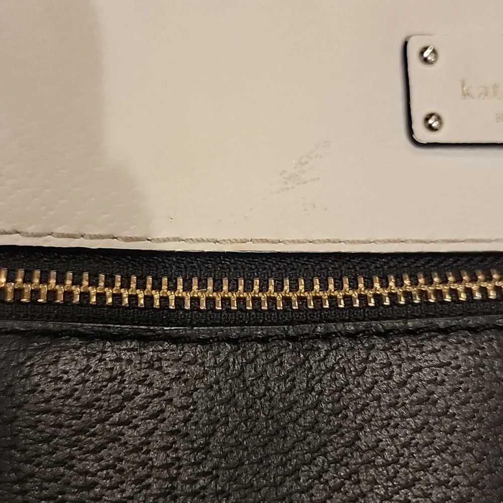Kate Spade Grove Street Rima Crossbody Two-Tone Black and Cream Bag